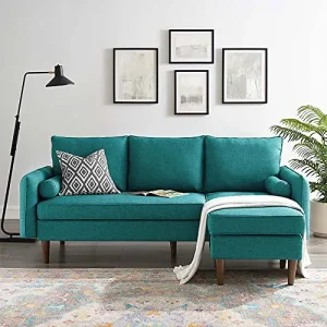  ES ESPINHO Maddison L-Shaped Sofa Set – Solid Sal Wood & Fabric Upholstery