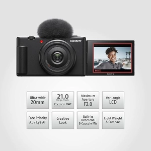 Sony Digital Camera ZV-1F for Content Creators